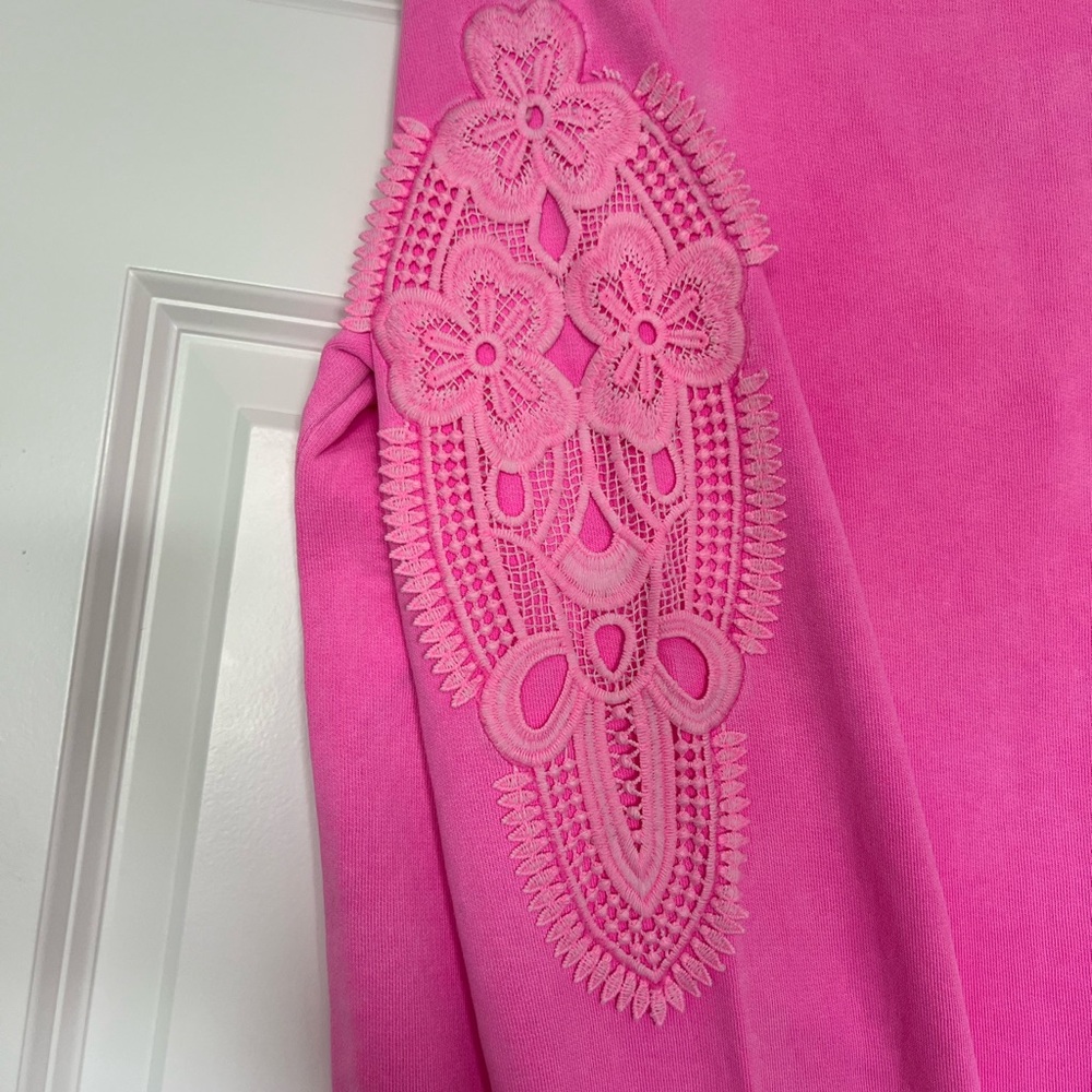 Lilly Pulitzer Rooney sweatshirt size L pink - Picture 3 of 5